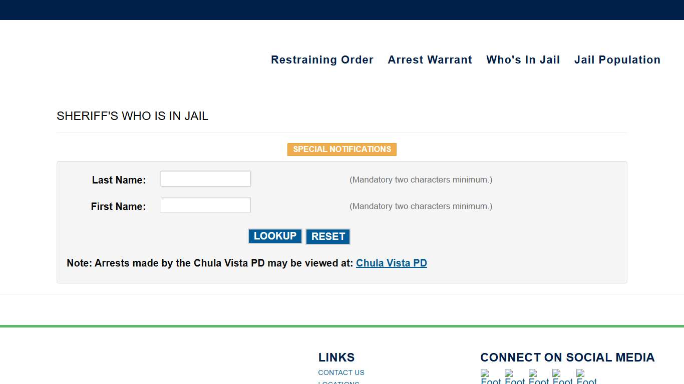 San Diego Sheriff Who's In Jail