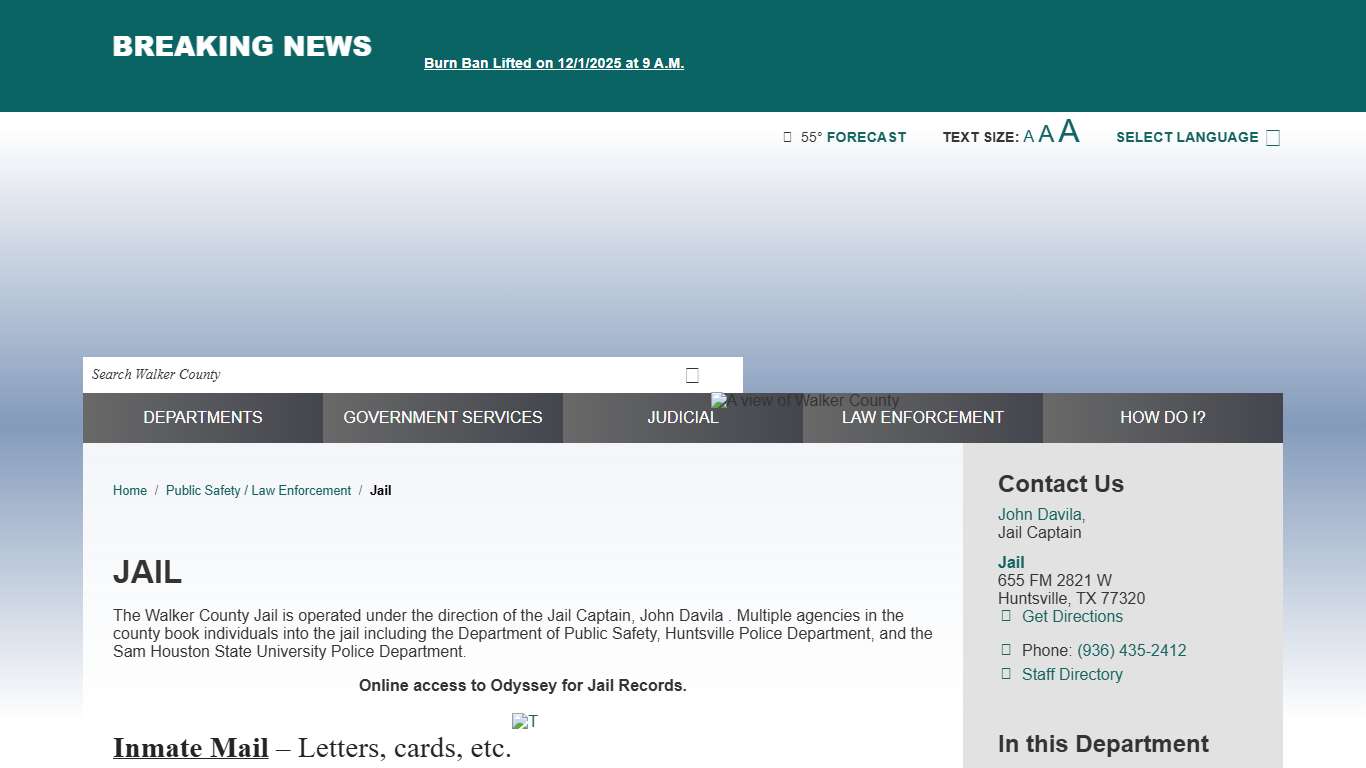 Jail / Walker County, TX